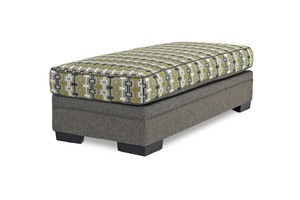 Brazil Accent Ottoman in Cactus Titanium