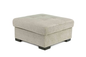 Claire Storage Ottoman in Sand