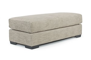 Catamaran Ottoman in Coconut Stone
