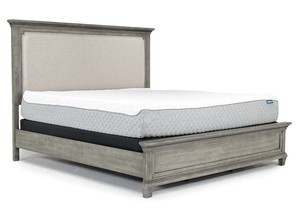 Crawford Panel Bed in Gray, CA King