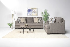 Dorsten Sofa & Loveseat in Slate