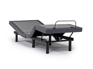 Mlily NL200F Adjustable Foundation in Gray, Split CA King