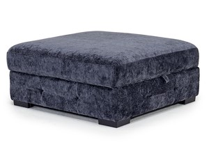 Tampa Ottoman in Indigo