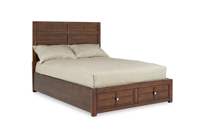 Kensington Panel Bed w/ Storage in Brown, Full, Image 1 Kensington Panel Bed w/ Storage in Brown, Full, Image 1
