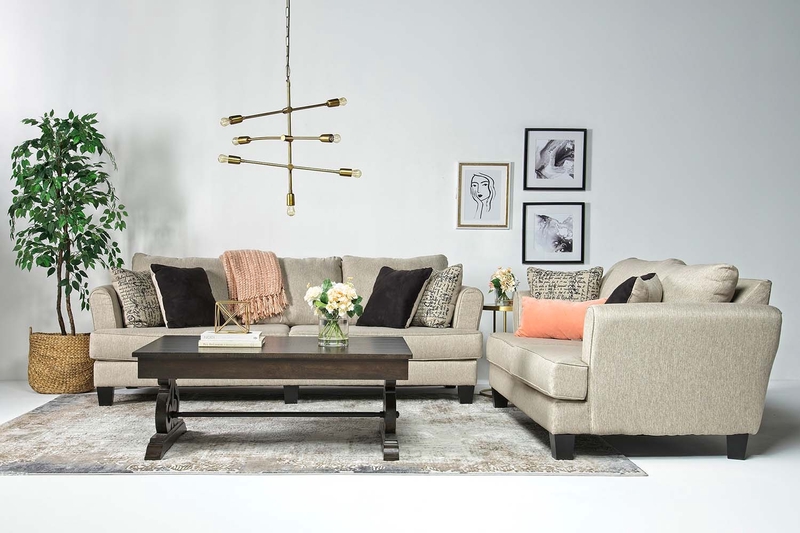Rachel Sofa & Loveseat in Omega Mist, Image 1 Rachel Sofa & Loveseat in Omega Mist, Image 1