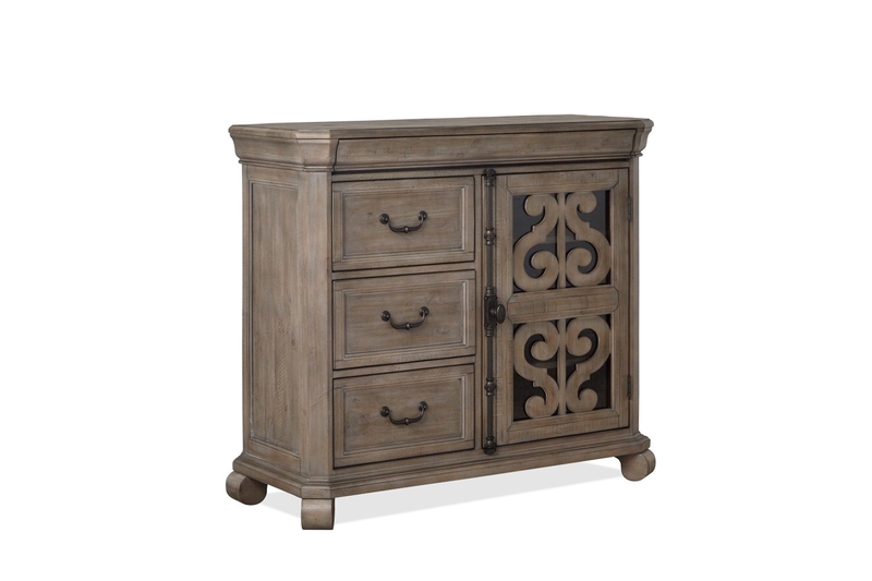 Bellamy Media Chest in Gray, Image 1 Bellamy Media Chest in Gray, Image 1