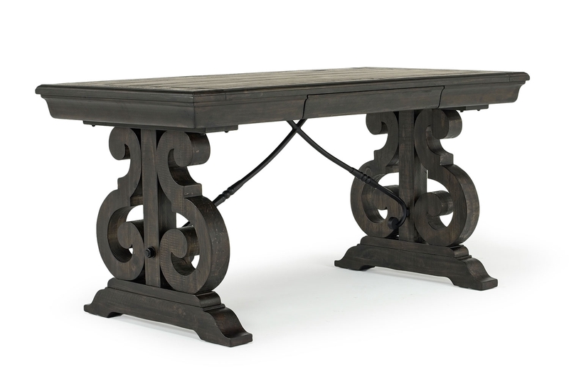Bellamy Office Desk in Charcoal, Image 1 Bellamy Office Desk in Charcoal, Image 1