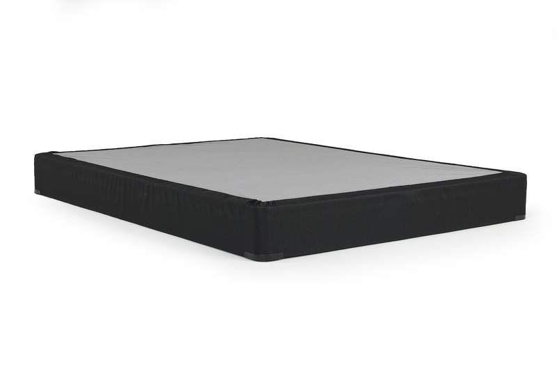 Sherwood Black Laminated Flat Foundation, Twin XL, Low Profile, Image 1 Sherwood Black Laminated Flat Foundation, Twin XL, Low Profile, Image 1