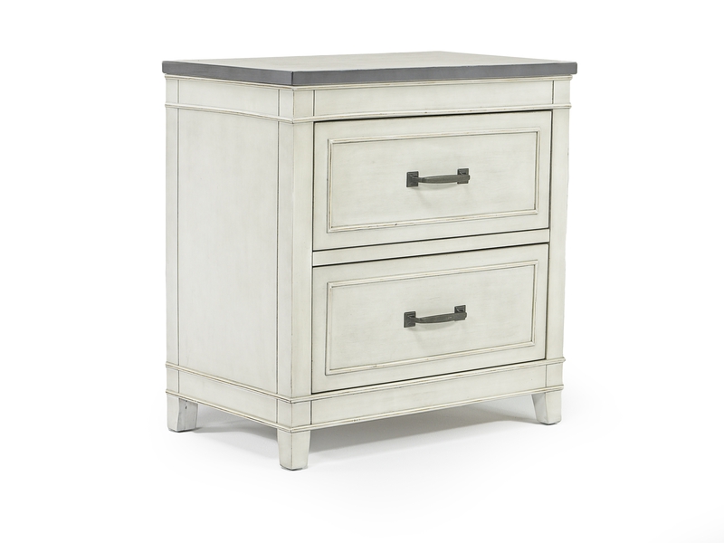 Carlsbad Nightstand w/ Lock in White, Image 1 Carlsbad Nightstand w/ Lock in White, Image 1