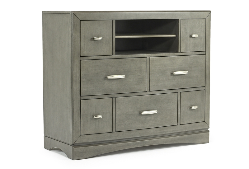 Ontario Media Chest in Gray, Image 1 Ontario Media Chest in Gray, Image 1